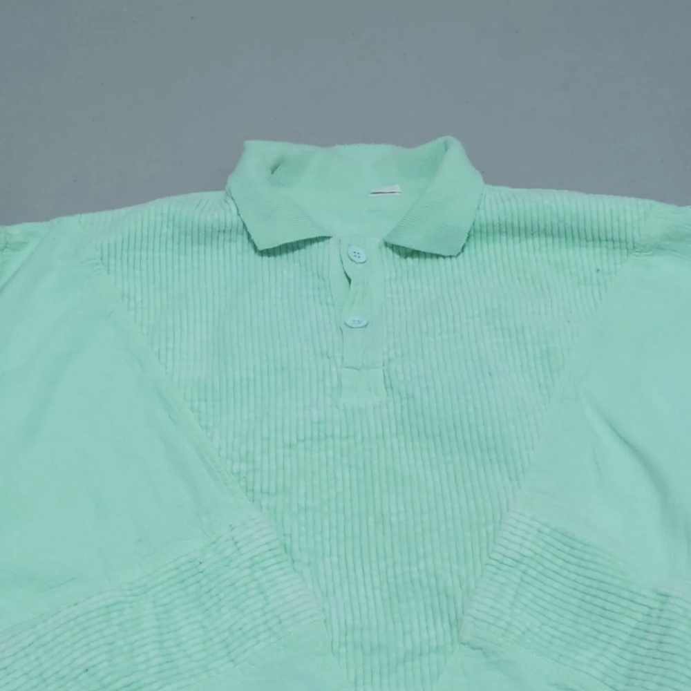 Vintage Unbranded Italian Cottagecore Collar Sweatshirt Jumper Women's XL Green - Picture 3 of 7